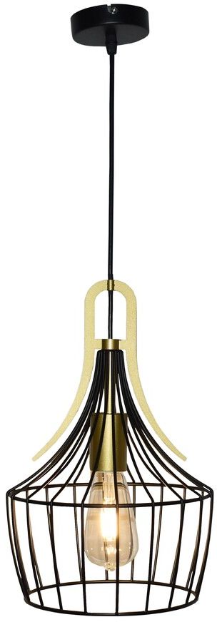 Rabalux Parov lámpara colgante 1x40 W negro-oro 4925