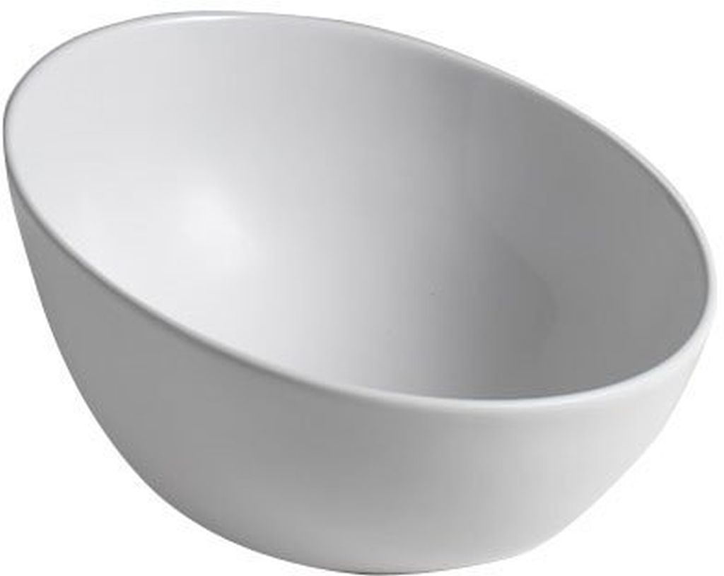 Sapho Dome lavabo 44.5x44.5 cm circular sobre encimera blanco WH031