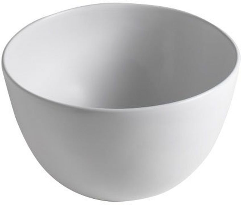 Sapho Dome lavabo 45.5x45.5 cm circular sobre encimera blanco WH030