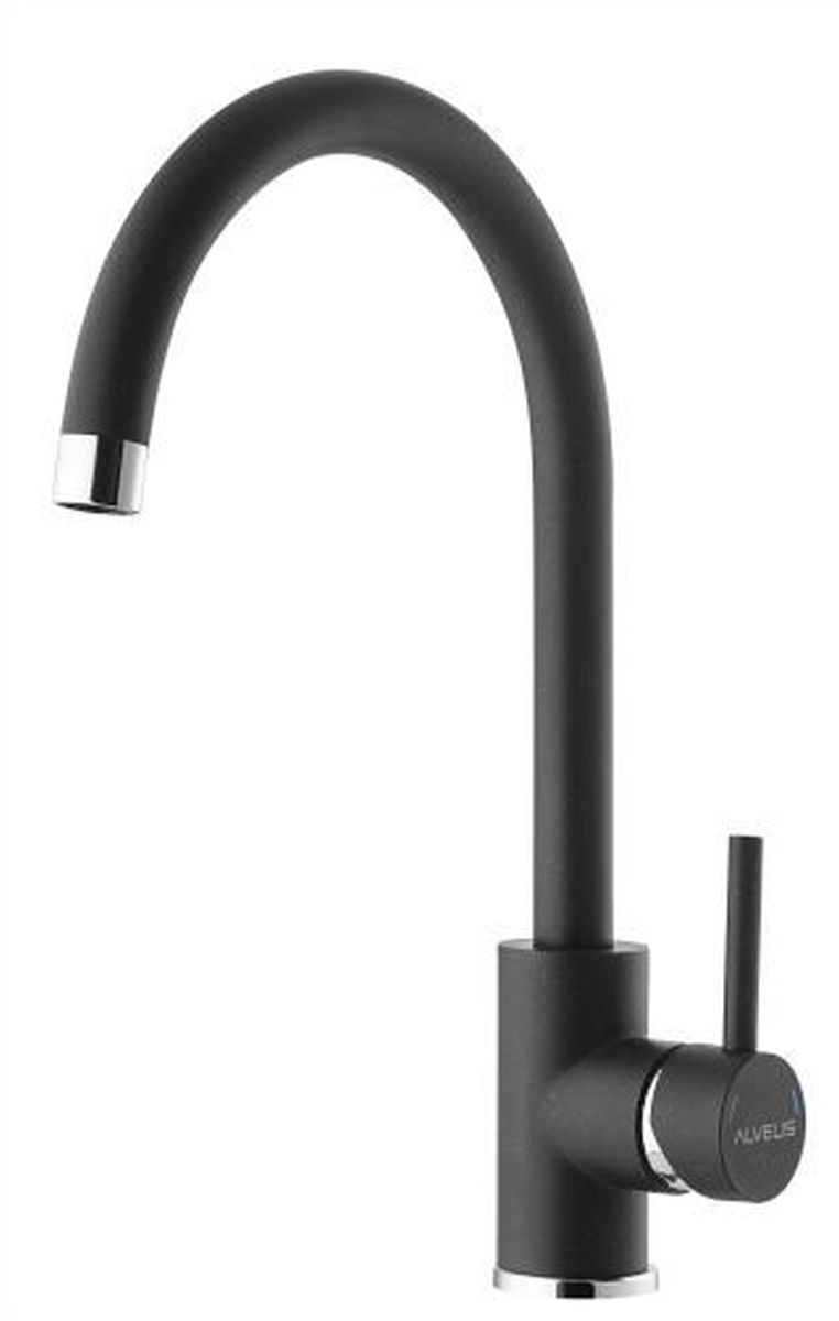 Alveus Roxa grifo de cocina de pie negro 1129039