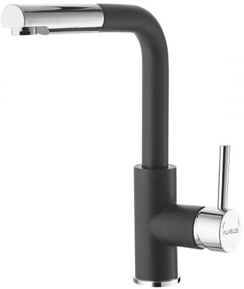 Alveus Siros grifo de cocina de pie negro 1129048