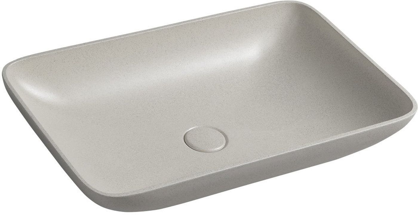 Sapho Infrane lavabo 57x37 cm rectangular sobre encimera marrón/beige AR460