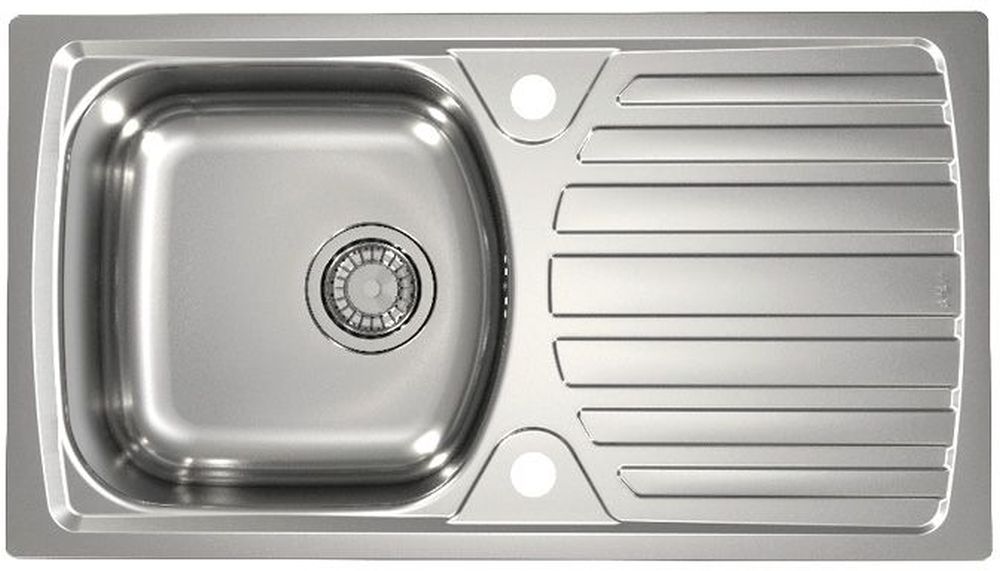 Alveus Basic fregadero de acero 78x43.5 cm acero 1136539
