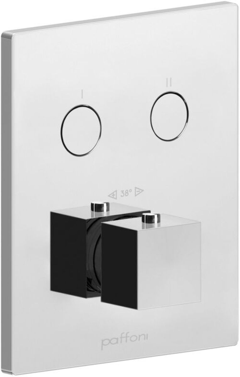 Paffoni Level grifo de bañera y ducha empotrado con termostato || CPT518ST
