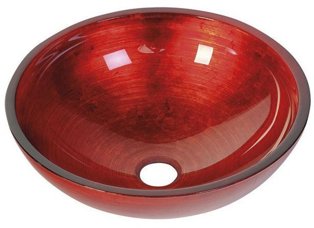 Sapho Murano lavabo 40x40 cm circular sobre encimera brillante AL5318-63