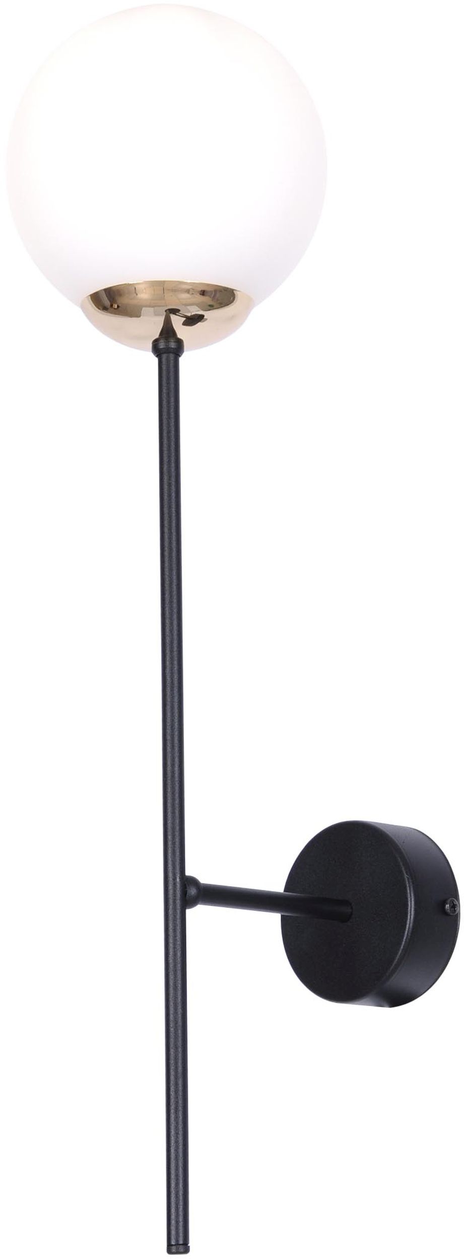 Kaja Isla lámpara de pared 1x40 W blanco-negro-pátina K-4916