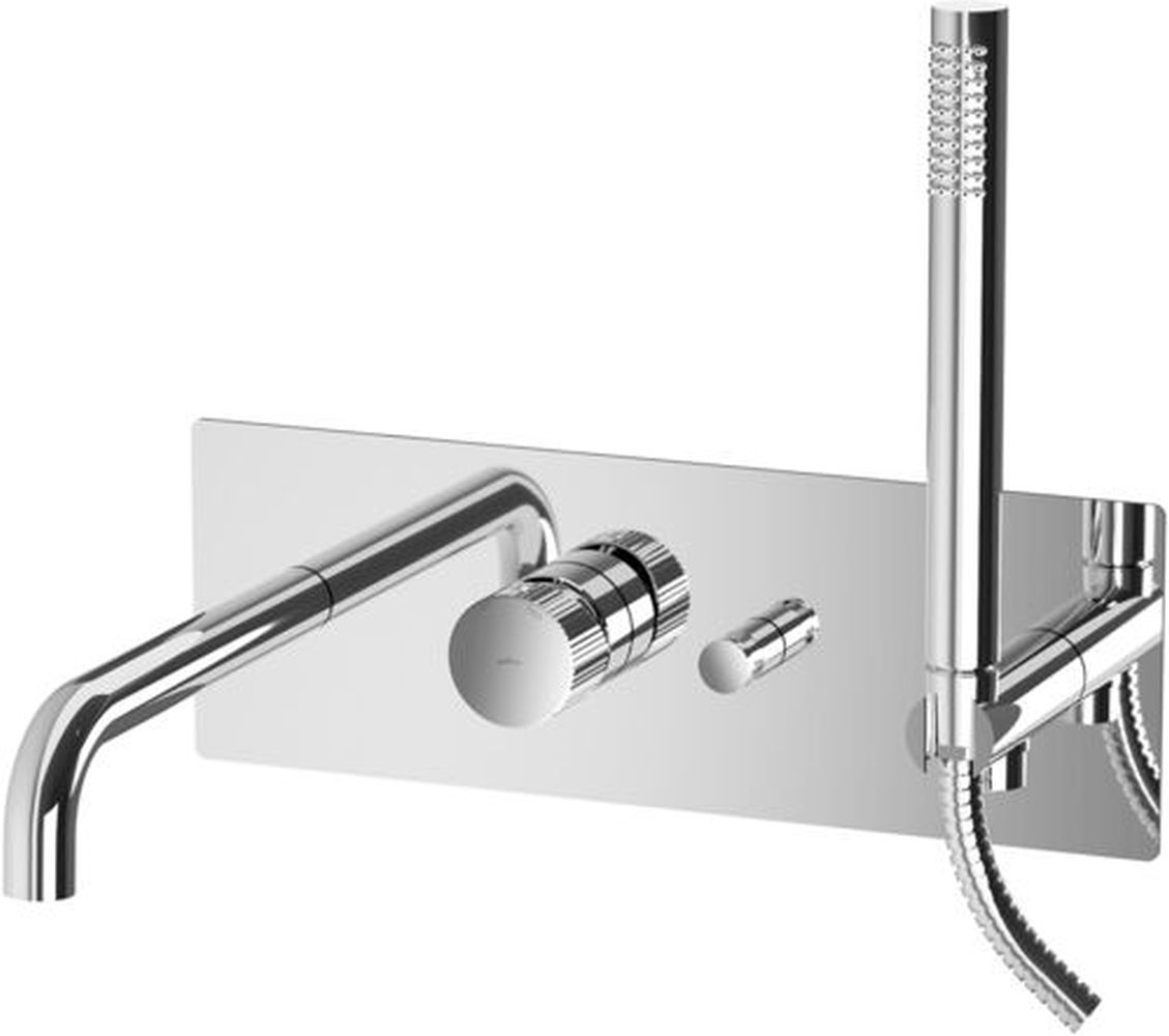 Paffoni Jo grifo de bañera y ducha empotrado cromo JO001CR