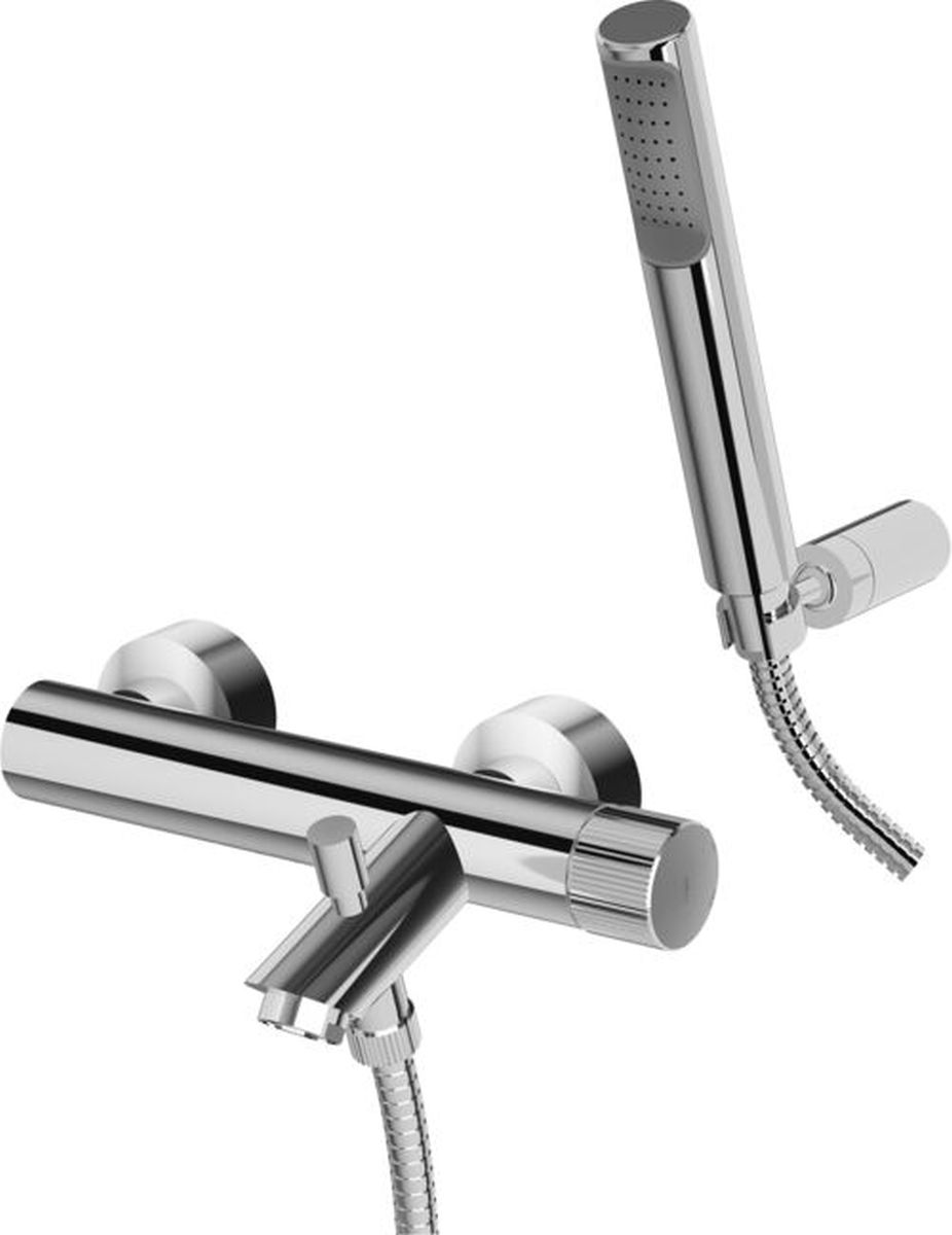 Paffoni Jo grifo de bañera y ducha a pared cromo JO023CR