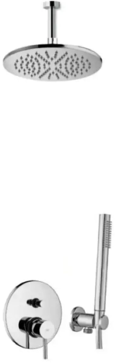 Paffoni Stick conjunto de ducha empotrado con rociador con efecto lluvia cromo SK015ZSU2A