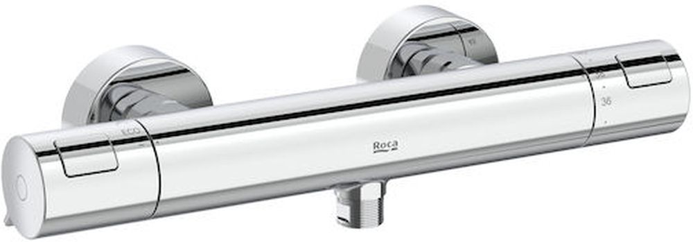Roca T-500 grifo para ducha a pared con termostato cromo A5A2E18C00