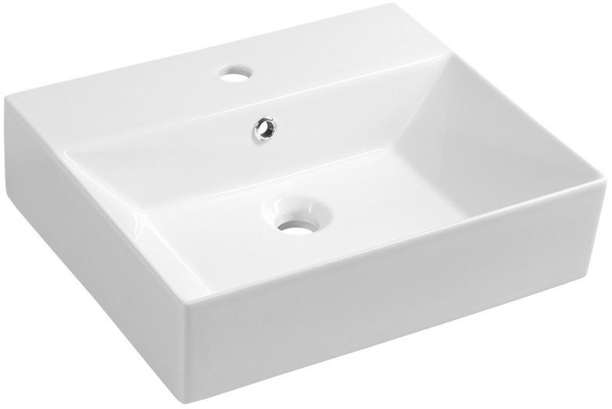 Isvea Sistema lavabo 50.5x42 cm rectangular clásico-sobre encimera blanco 10SF50051