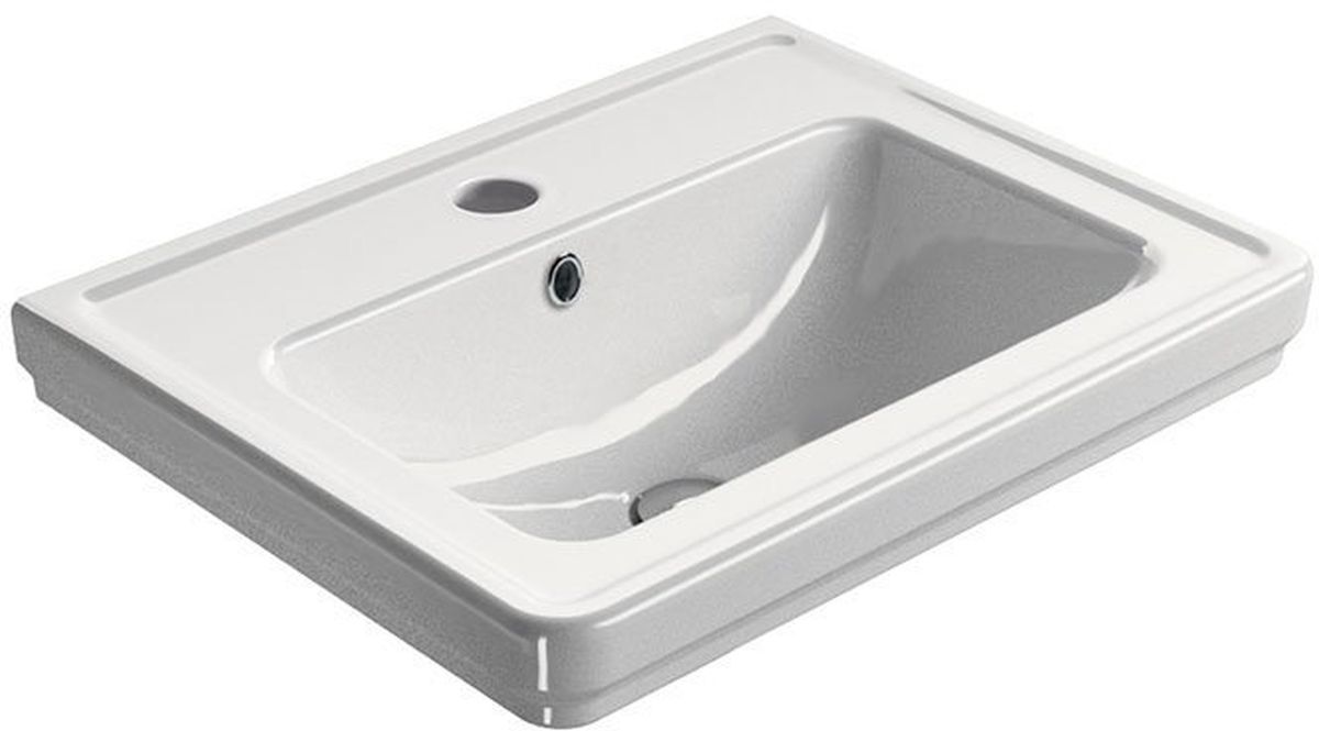 GSI Classic lavabo 60x46 cm rectangular clásico blanco 8731111