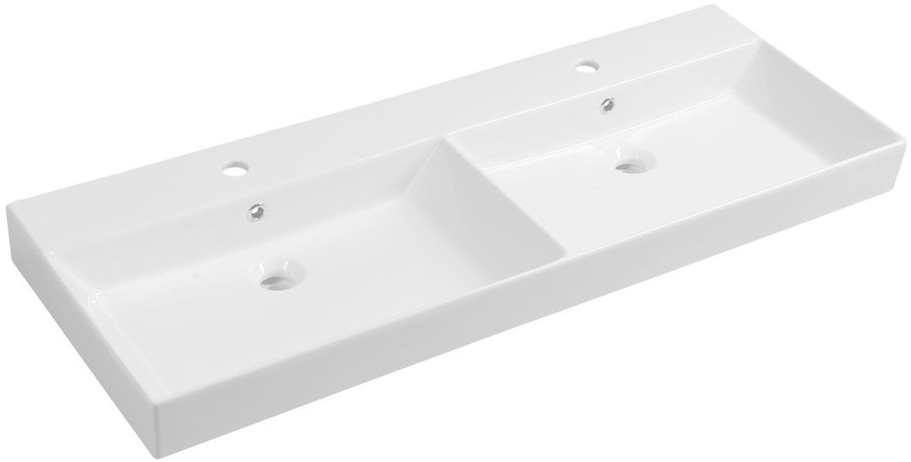 Sapho Kare lavabo 120x45.5 cm rectangular clásico-para mueble blanco 17120