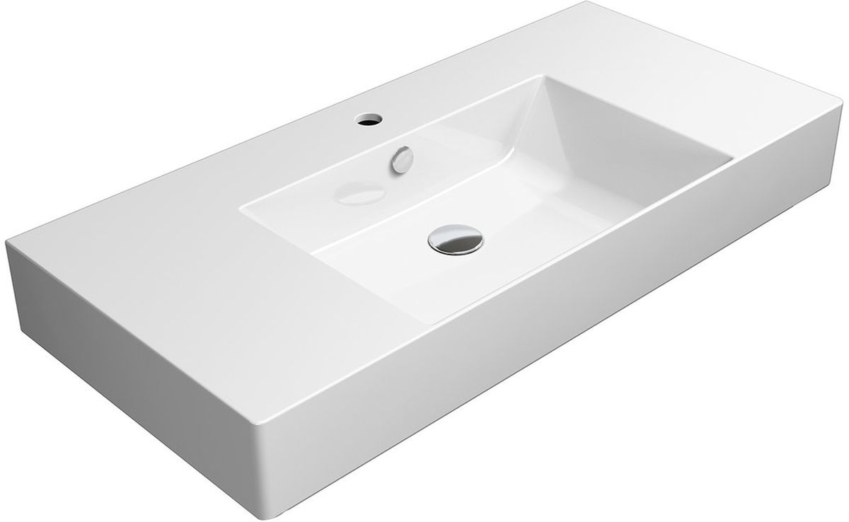 GSI Kube X lavabo 100x47 cm rectangular clásico blanco 9451111