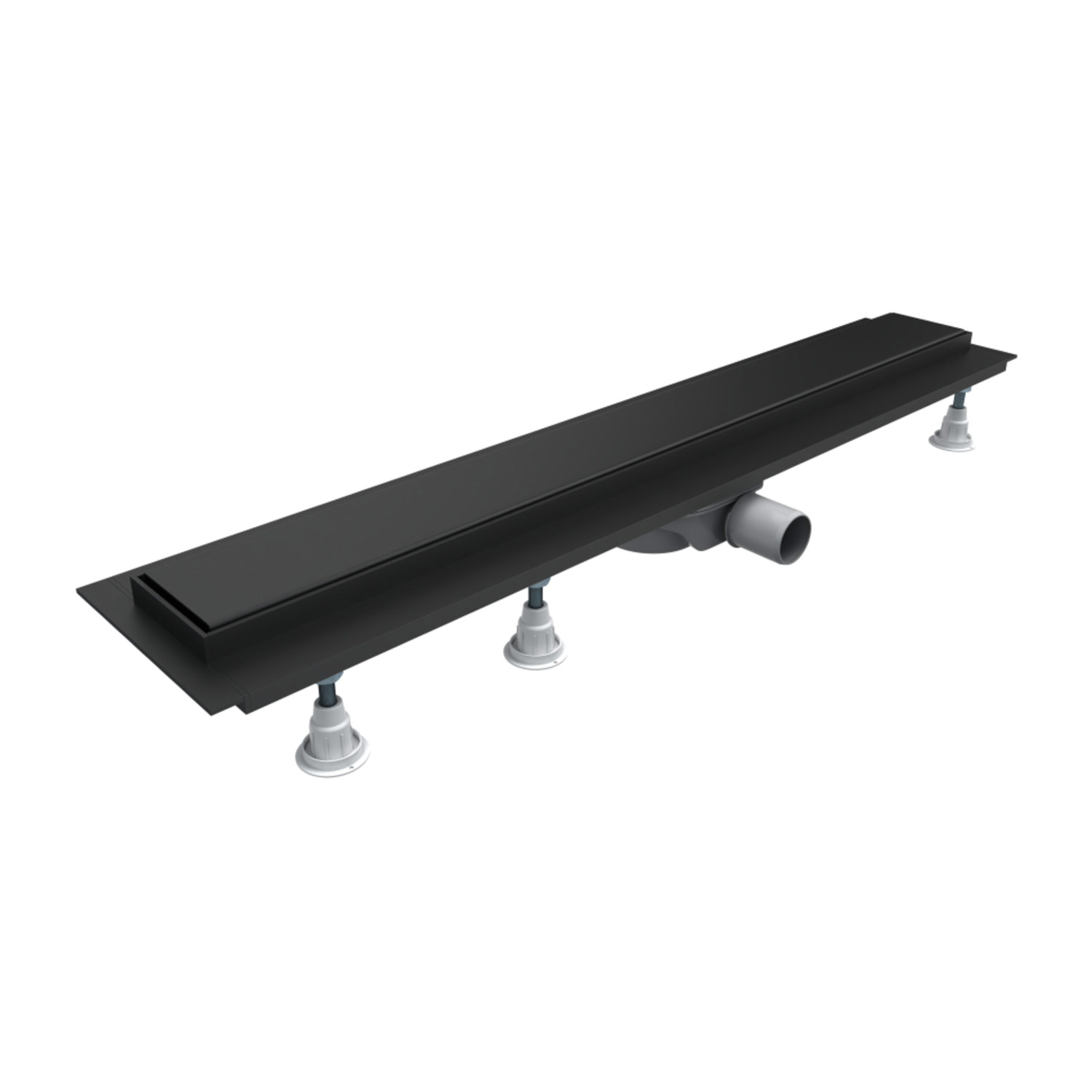 Omnires Lowfix desagüe de ducha 70 cm negro LOWFIX70GBL