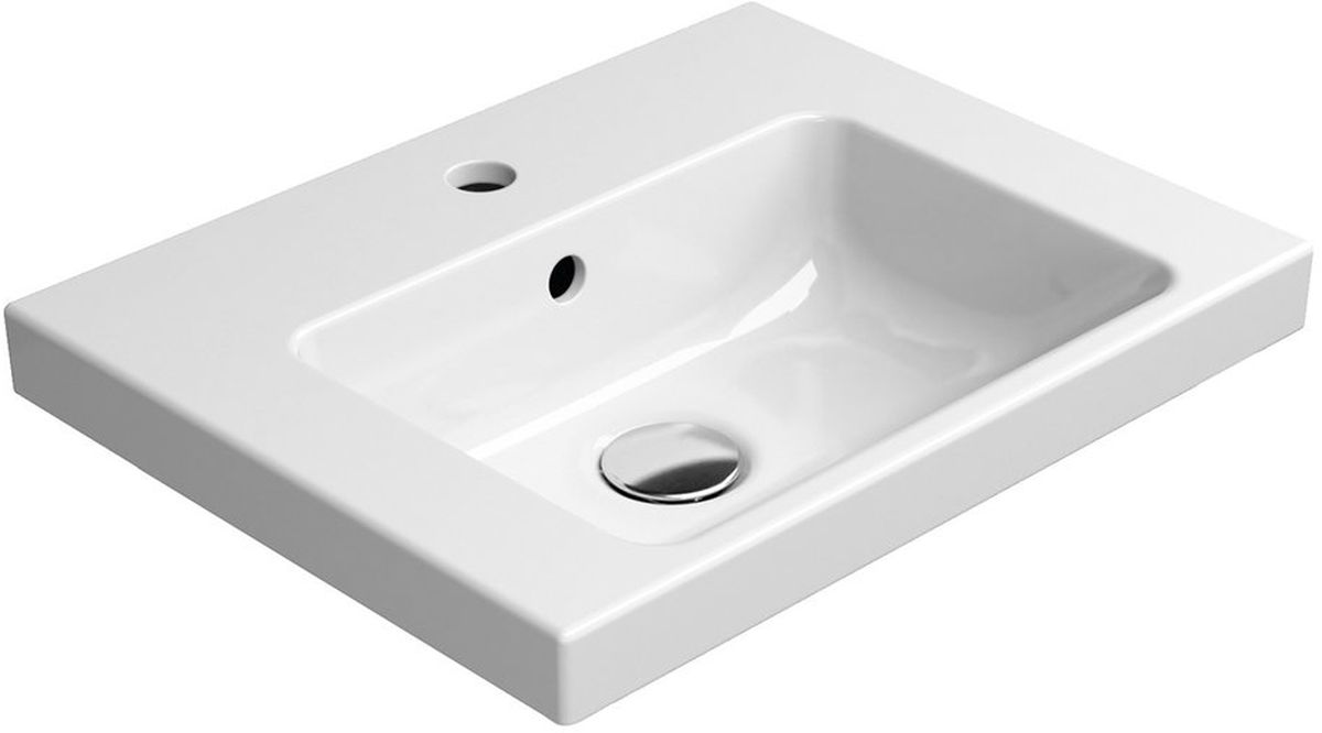 GSI Norm lavabo 50x40 cm rectangular clásico blanco brillante 8638111