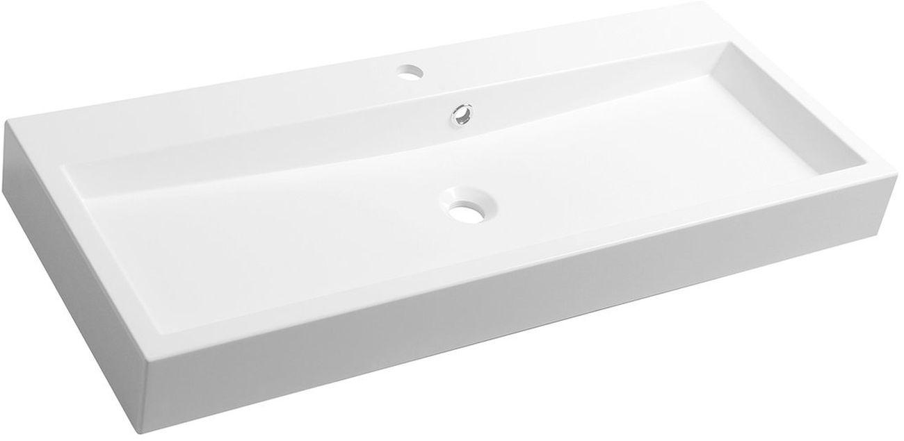 Sapho Orinoko lavabo 100x42 cm rectangular clásico blanco OR100