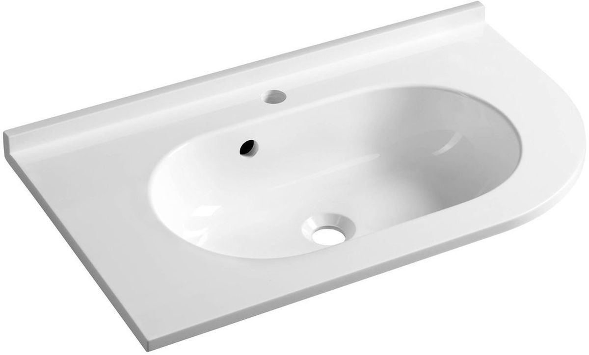 Sapho Pulse lavabo 75x45 cm clásico blanco brillante BM752