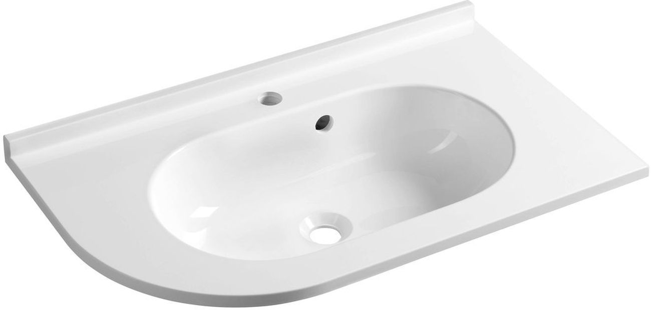 Sapho Pulse lavabo 75x45 cm clásico blanco brillante BM658