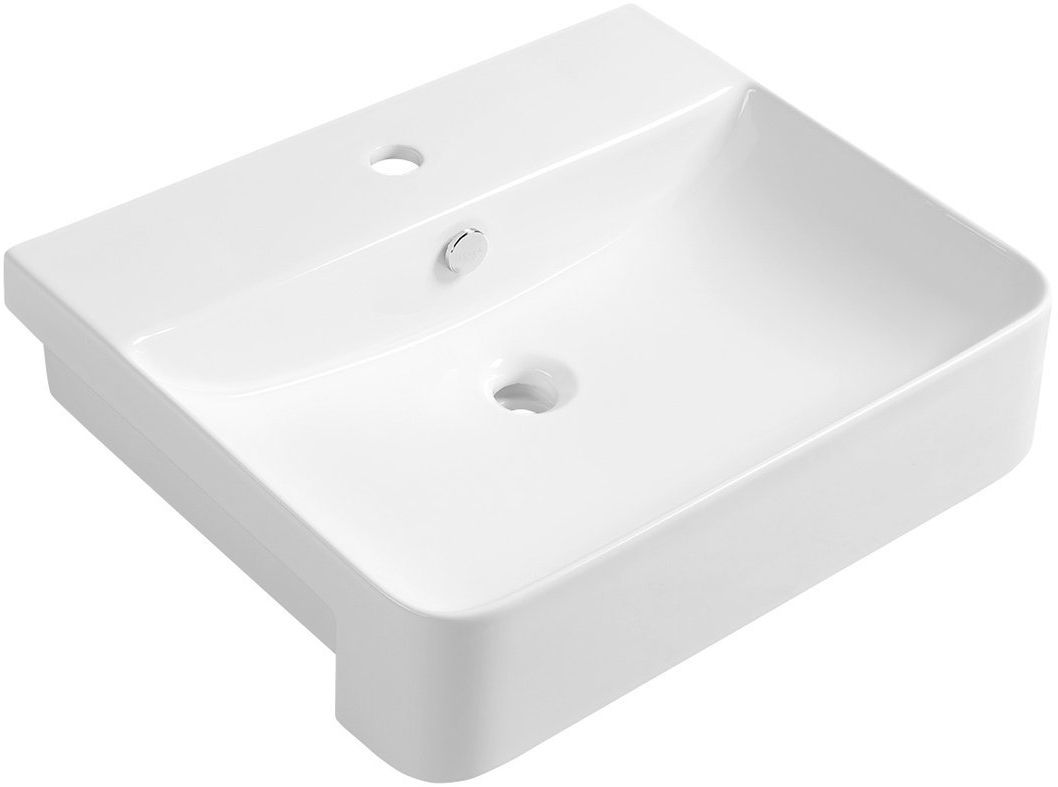Isvea Sott Aqua lavabo 59x49 cm rectangular clásico-empotrado blanco 10SQ51058