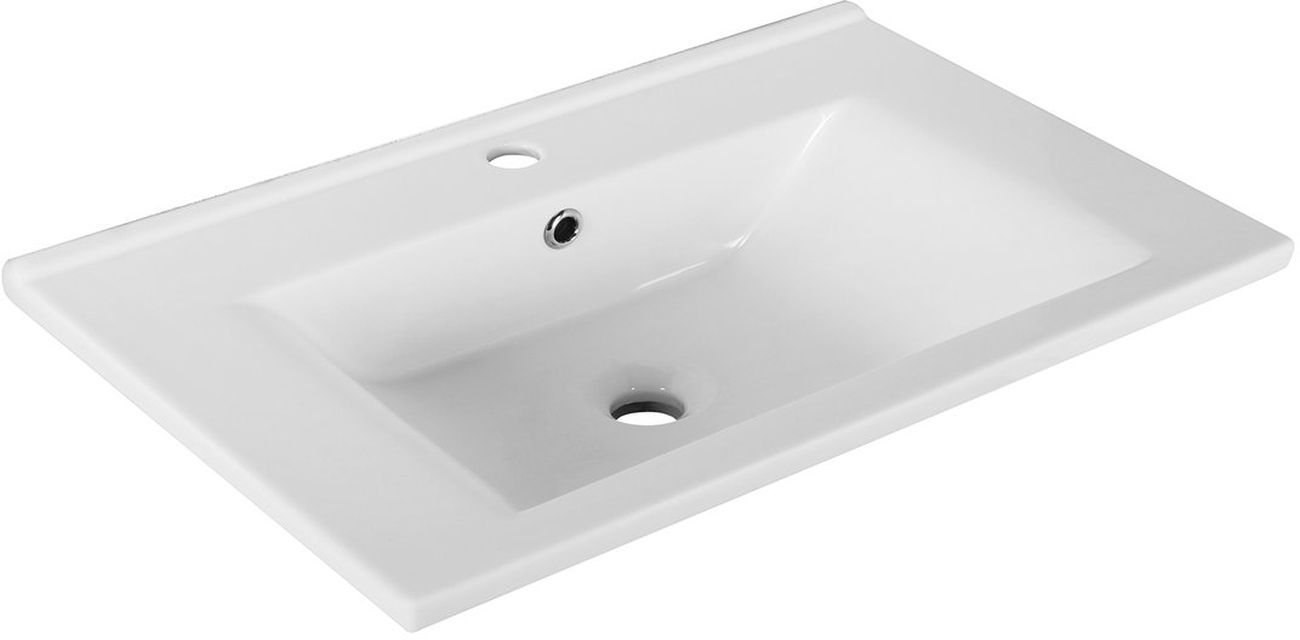 Aqualine Zuno lavabo 65x45 cm rectangular clásico-para mueble blanco 9065