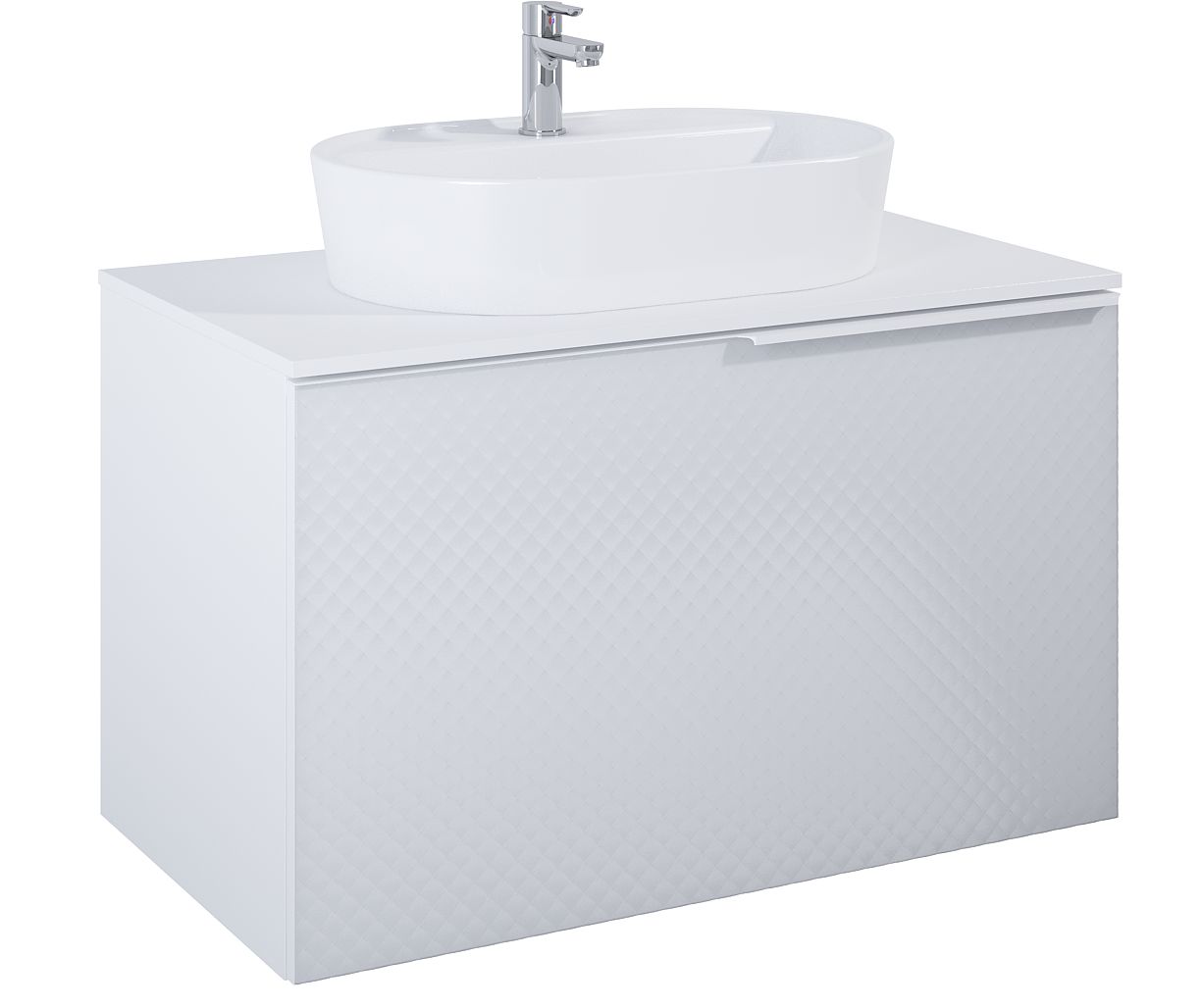 Elita Glam armario 91x47.1x54 cm suspendido, para lavabo blanco RE010900165290
