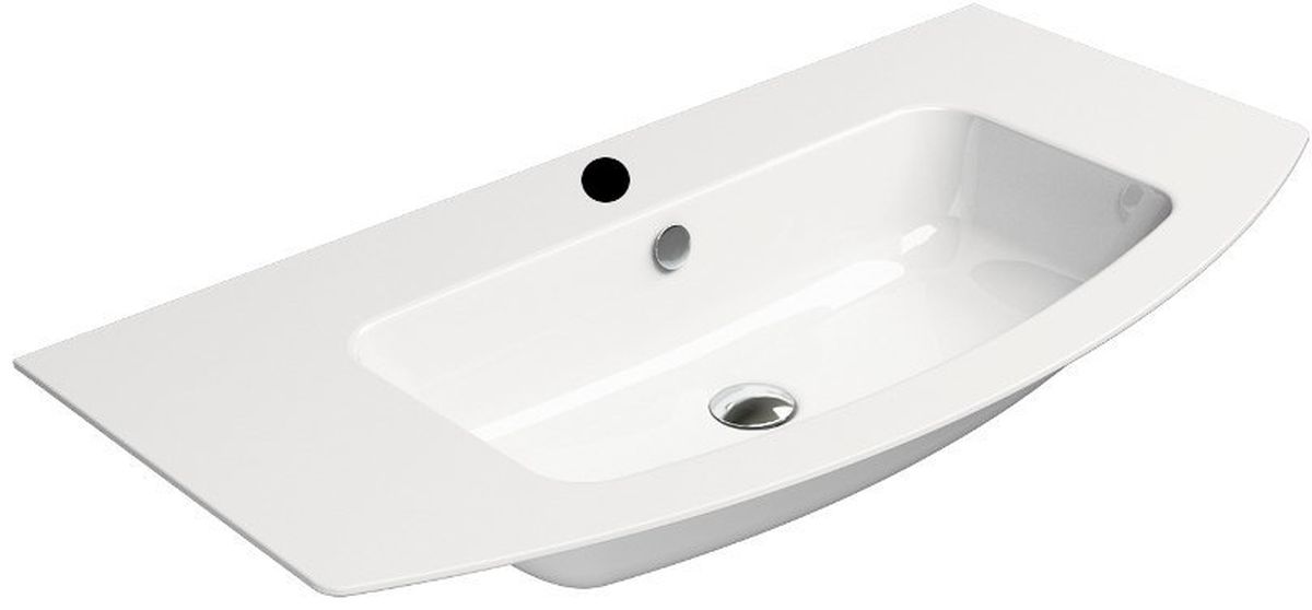 GSI Pura lavabo 102x52 cm semicircular clásico blanco 8825111