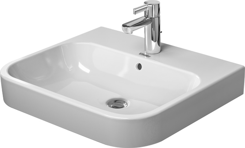 Duravit Happy D.2 lavabo 60x50.5 cm rectangular clásico-para mueble blanco 23186000271