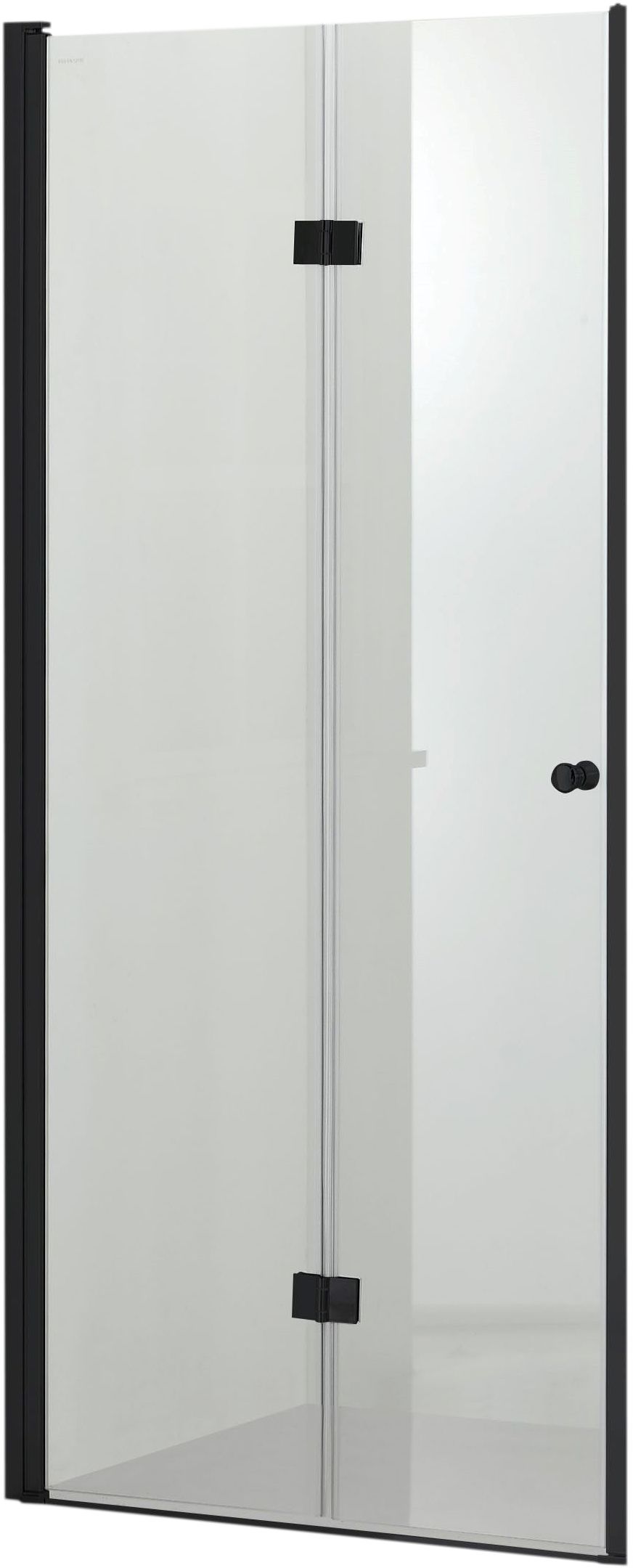 Hagser Carla puerta de ducha 100 cm plegable negro mate/vidrio transparente HGR18000021