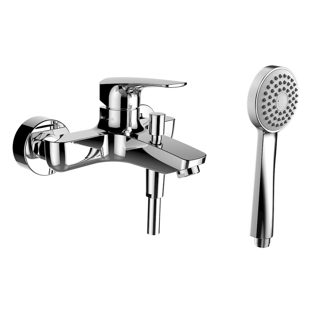 Laufen Laurin bateria wannowo-prysznicowa ścienna chrom HF500760100600