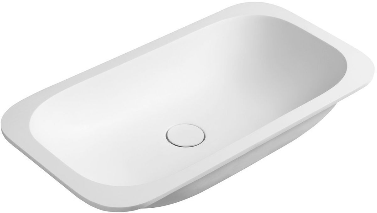 Sapho Impala lavabo 58.8x35.5 cm rectangular empotrado-bajo encimera blanco IM540