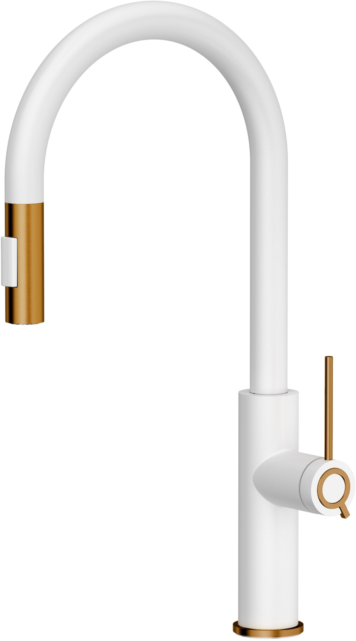 Quadron Jennifer grifo de cocina de pie blanco-cobre 3623510_WHMPVDC1