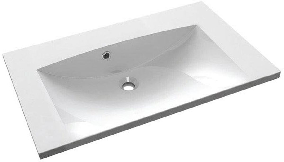 Sapho Maria lavabo 75x46 cm rectangular para mueble blanco MA075-0