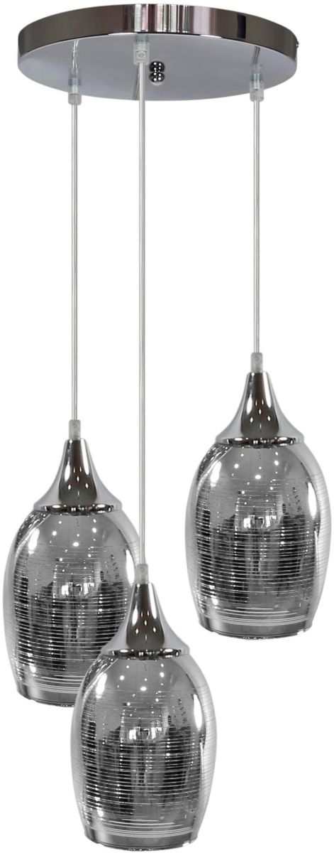 Candellux Marina lámpara colgante 3x60 W cromo 33-60181