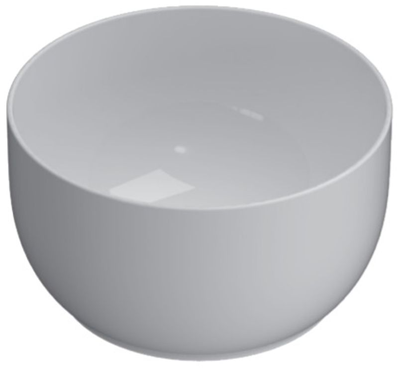 Globo T-Egde lavabo 38x38 cm circular sobre encimera blanco TE038BI