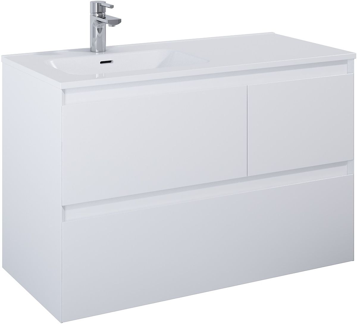 Elita Split armario 100x45.8x63.5 cm suspendido, para lavabo blanco RE011006155290