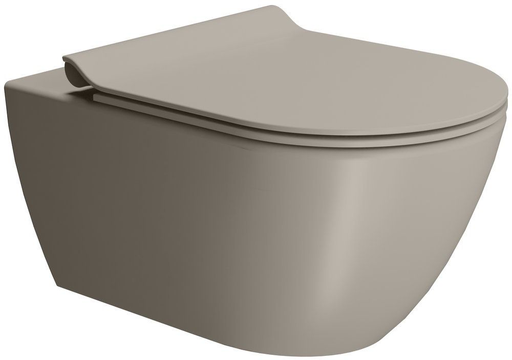 GSI Pura taza de inodoro suspendido sin reborde mate 881505