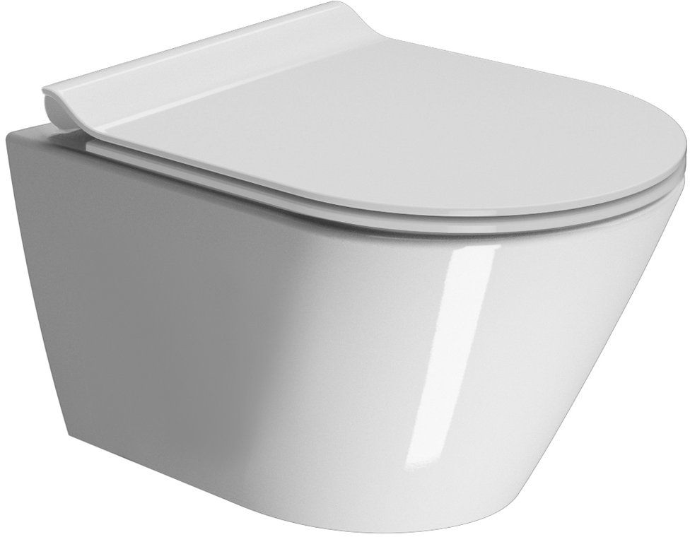 GSI Kube X taza de inodoro suspendido sin reborde blanco 941611