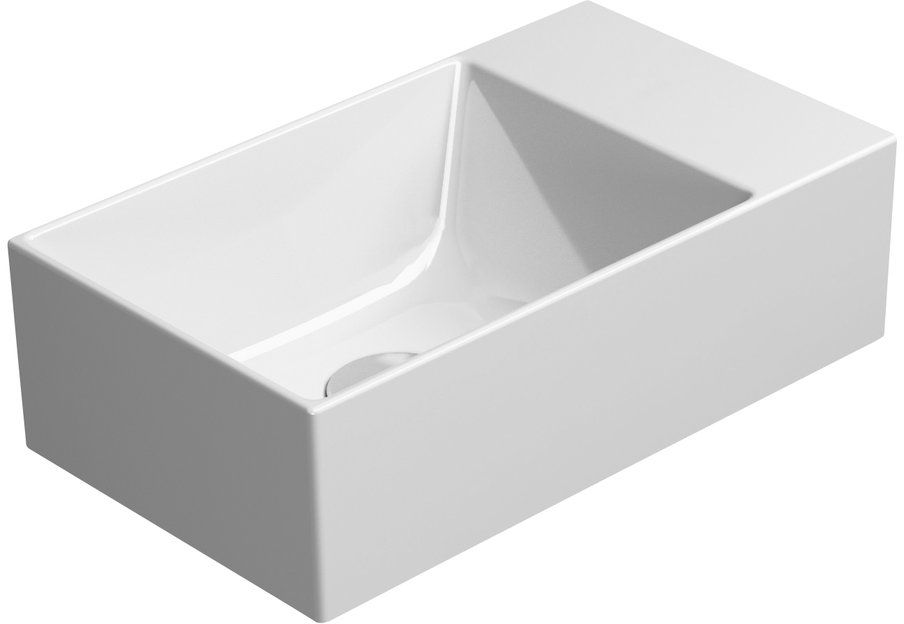 GSI Kube X lavabo 40x23 cm rectangular clásico blanco 9484011