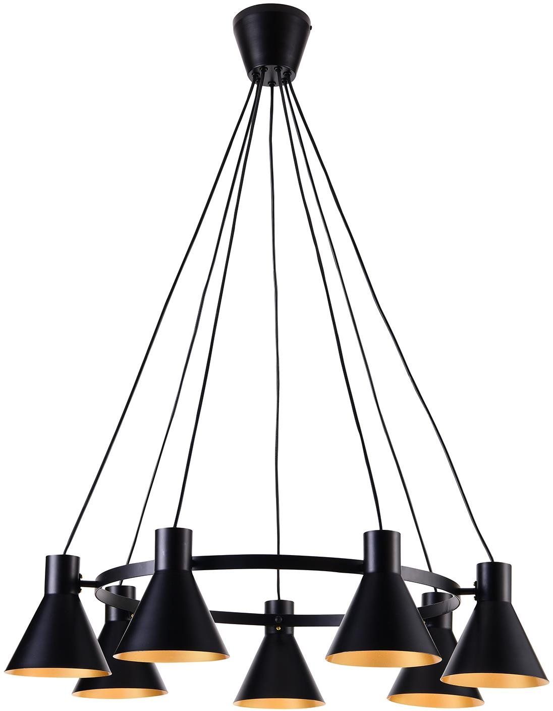 Candellux More lámpara colgante x40 W negro 37-71170
