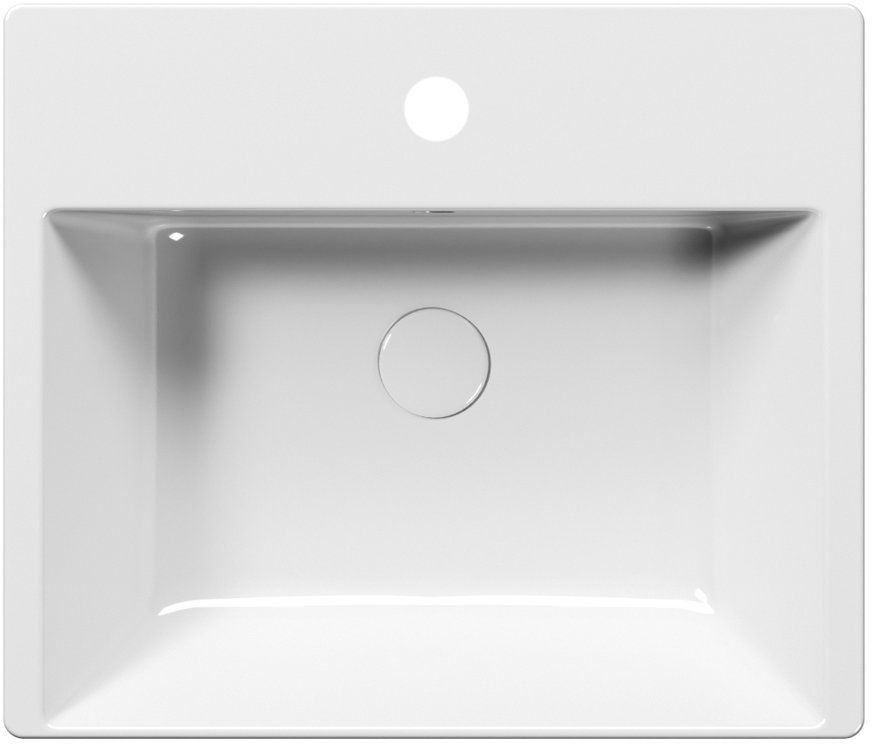 GSI Kube X lavabo 55x47 cm rectangular empotrado blanco 9434111