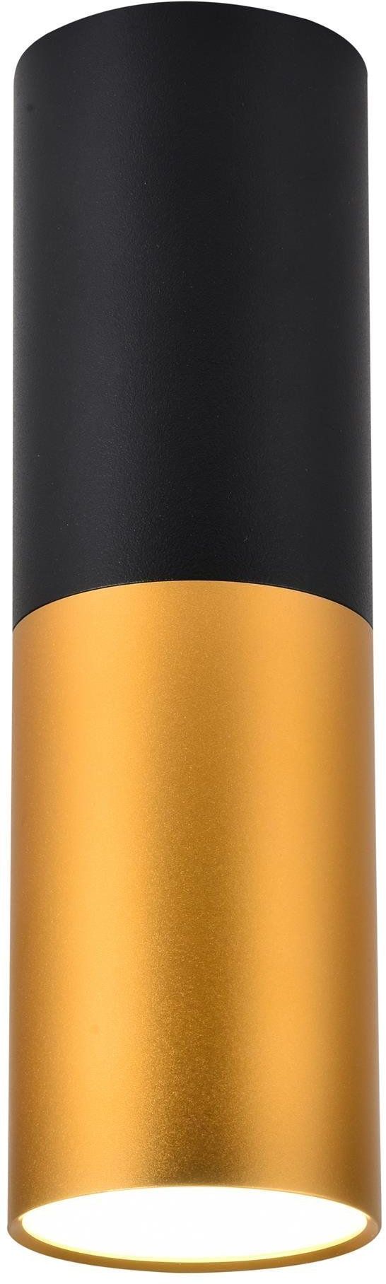 Candellux Tuba lámpara de techo 1x15 W negro-dorado 2282688