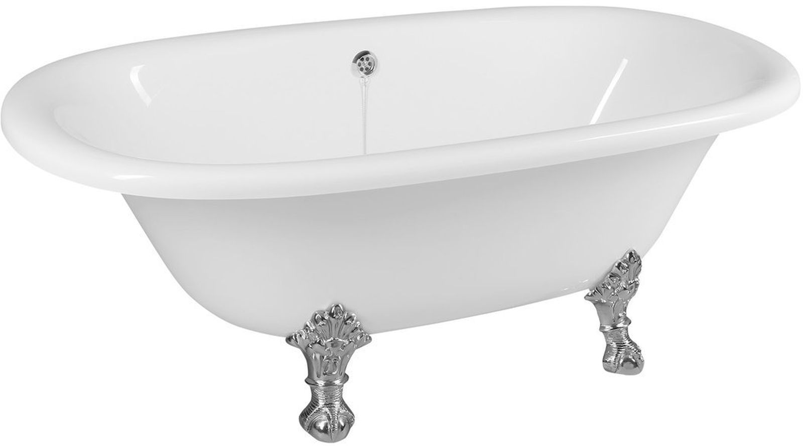 Polysan Regata bañera exenta 175x85 cm oval blanco 10231