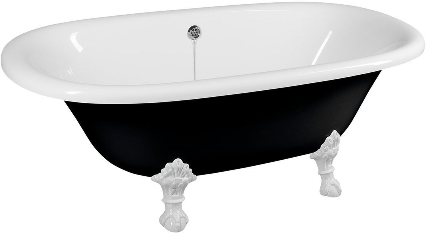 Polysan Regata bañera exenta 175x85 cm oval bicolor 10261