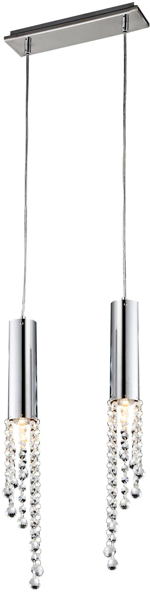 Candellux Duero lámpara colgante 2x3 W cromo 32-25265-Z