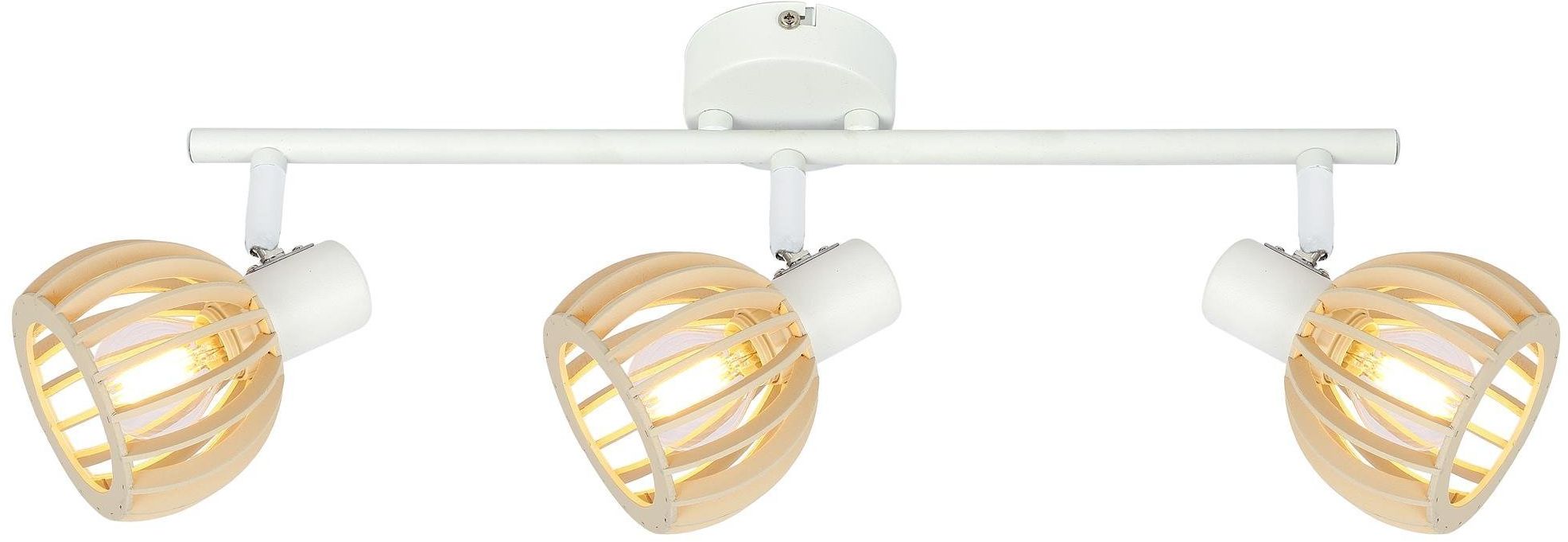 Candellux Atarri lámpara de techo 3x25 W blanco-madera 93-68095