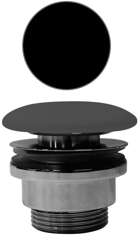 GSI tapón para lavabo negro PVC26