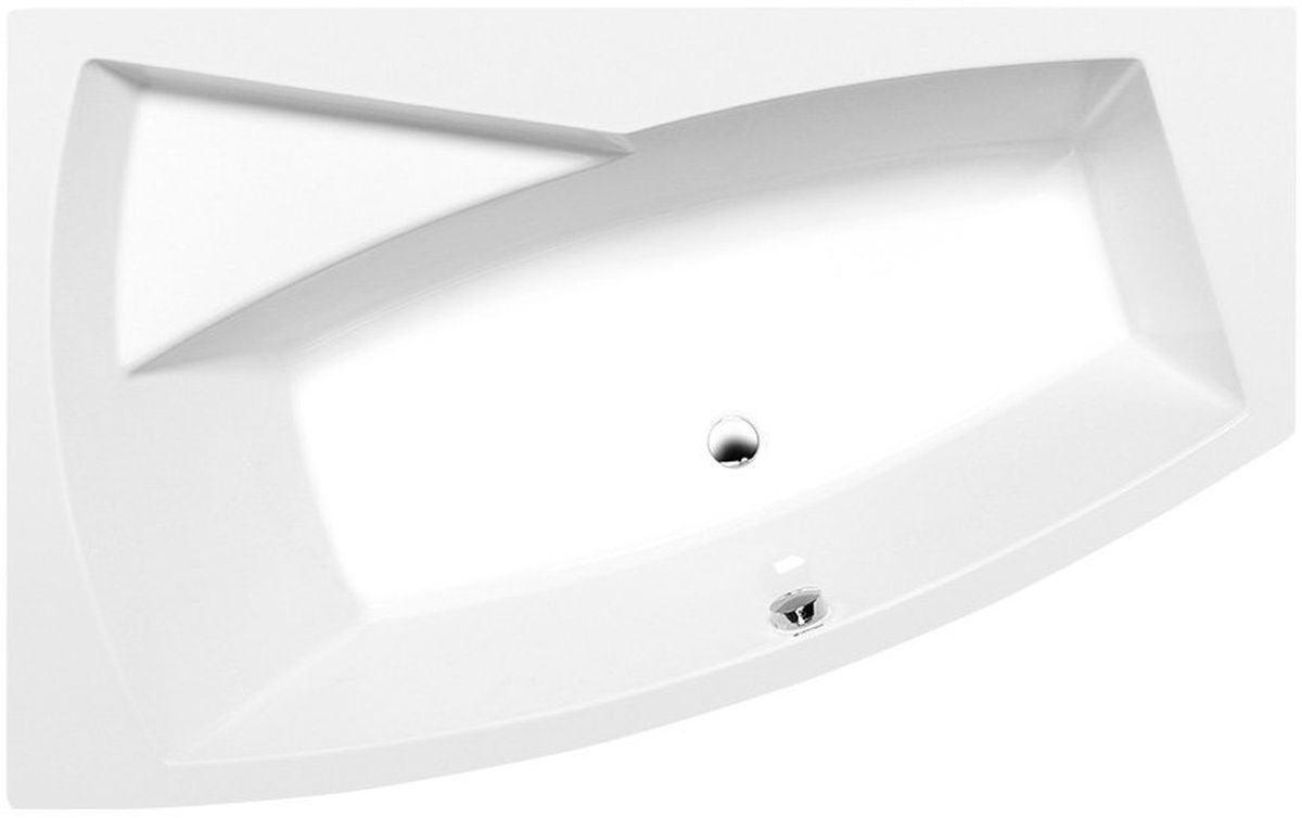 Polysan Evia bañera de esquina 170x100 cm izquierda blanco 21611