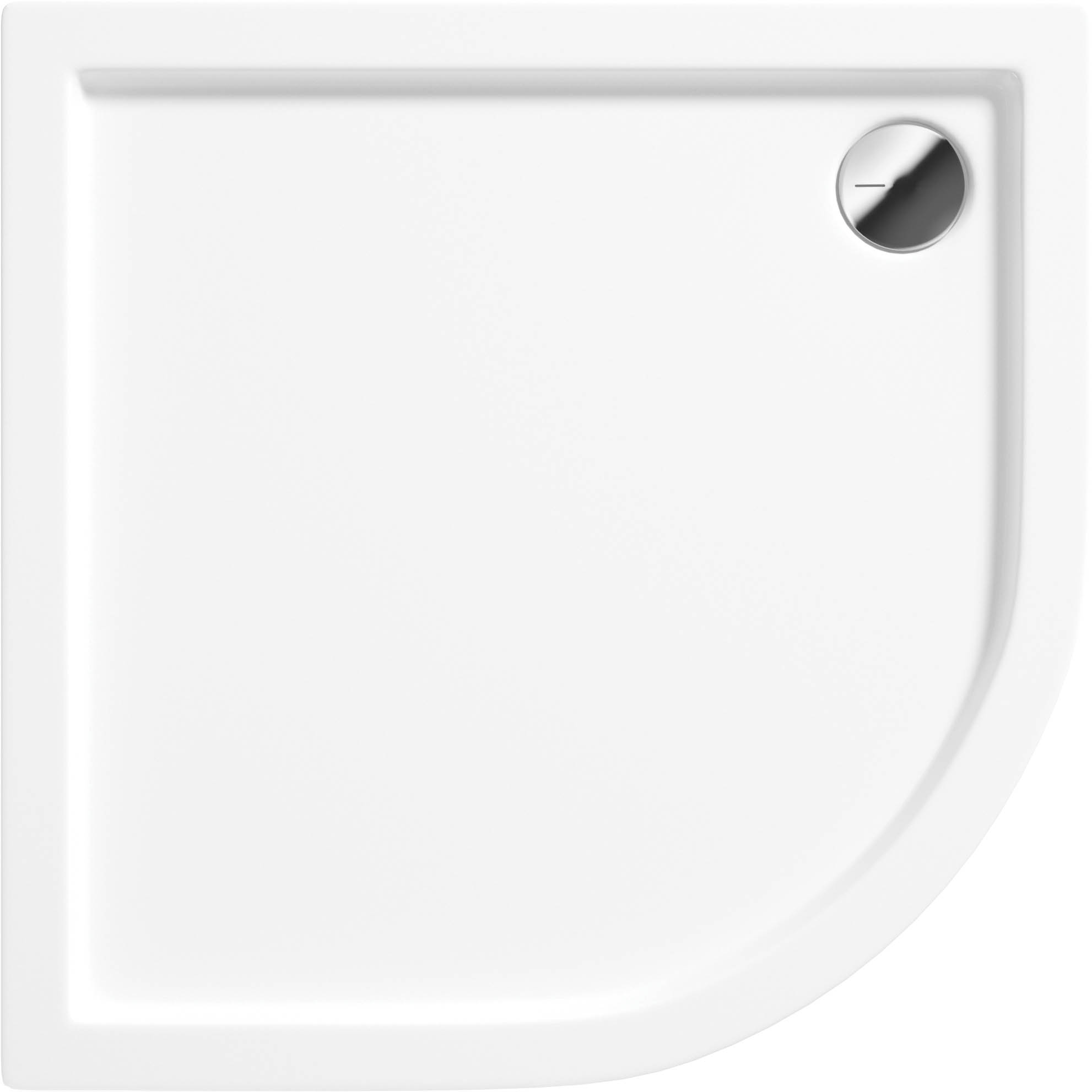 Deante Jasmin plato de ducha semicircular 80x80 cm blanco KGJ_054B