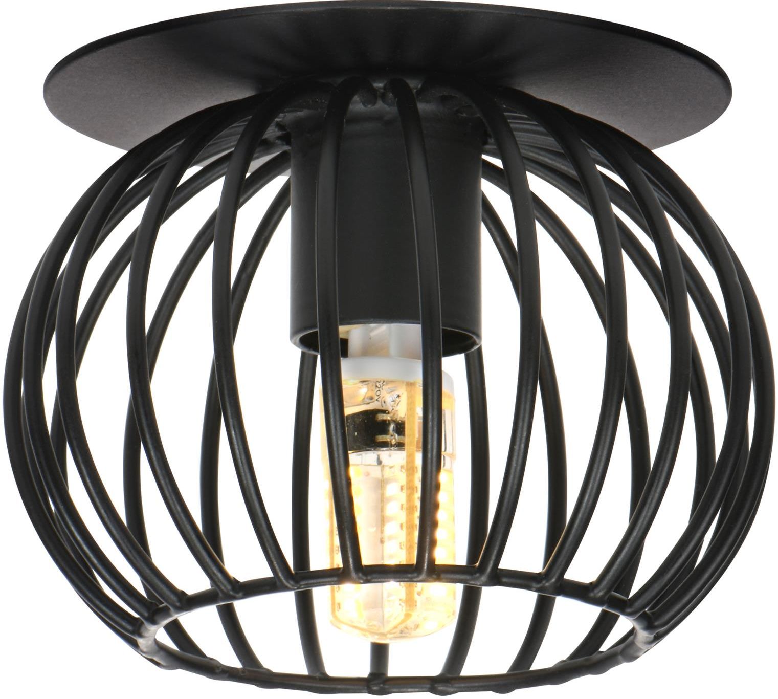 Candellux SK-93 lámpara empotrada 1x40 W negro 2268767